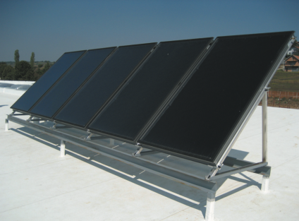 nosná konstrukce pro instalaci solárních panelů na plochou střechu